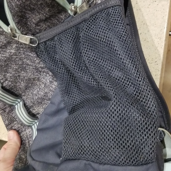 Adidas grey and teal multi pocket backpack w/side mesh beverage holder unisex - Picture 11 of 11